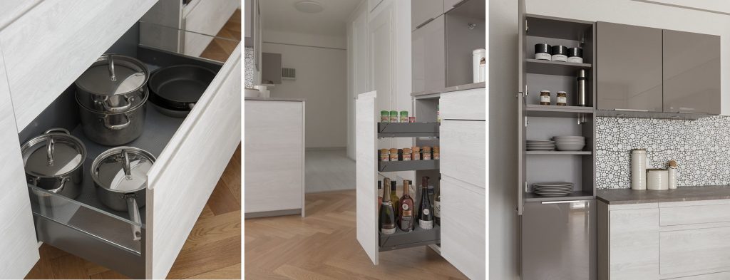 Cuisine Mobalpa - Studio Marianne et Serge - Les rangements