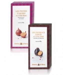 Une sélection de fruits farcis au foie gras. Comtesse du Barry