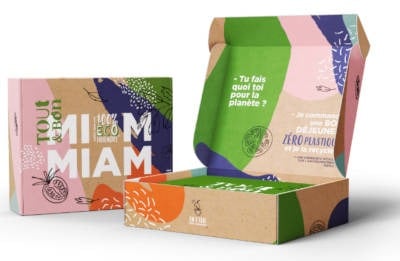 box déjeuner carton