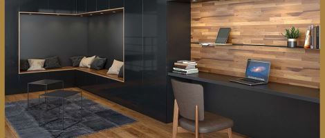 Exemples de bureaux intégrés aménagés par le réseau Mobalpa