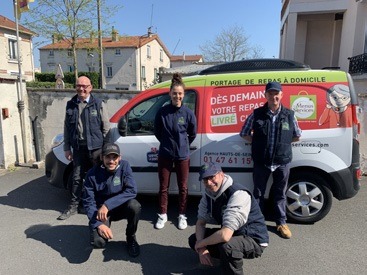 franchise les menus services équipes livreurs