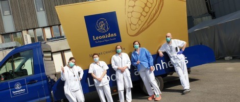 Le réseau Leonidas offre du chocolat au personnel soignant de Paris