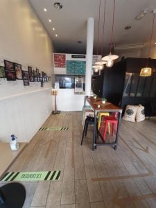 My Little Warung marquage au sol restaurant