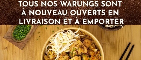 Les restaurants My Little Warung ont rouvert en livraison et à emporter