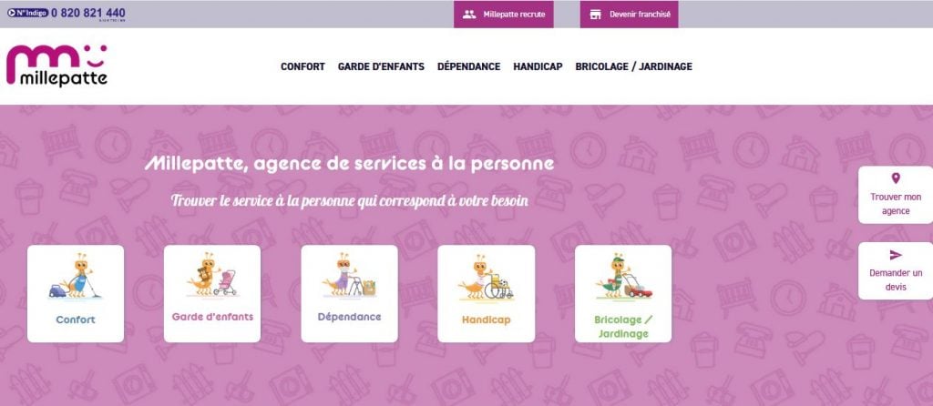 millepatte page accueil nouveau site
