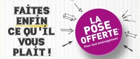 Offre promotionnelle Archea : La pose offerte pour tout aménagement