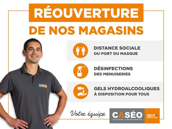 reouverture magasin réseau caséo