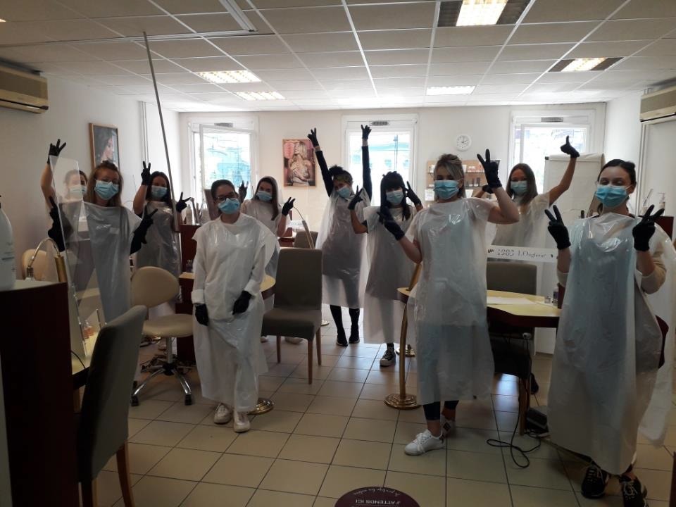 stagiaires centre de formation L’Onglerie