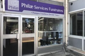 Extérieur agence Philae Services Funéraires Mandelieu