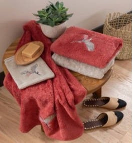 parure de bain Carré Blanc