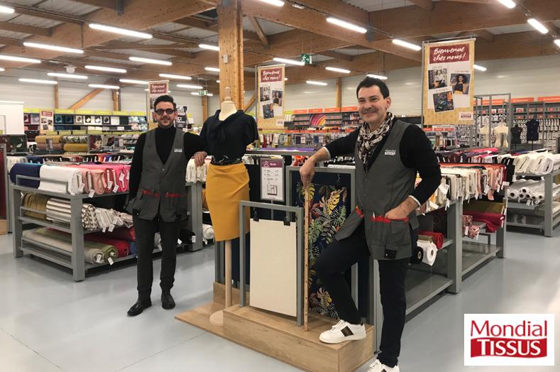 équipe franchise Mondial Tissus LAVAL