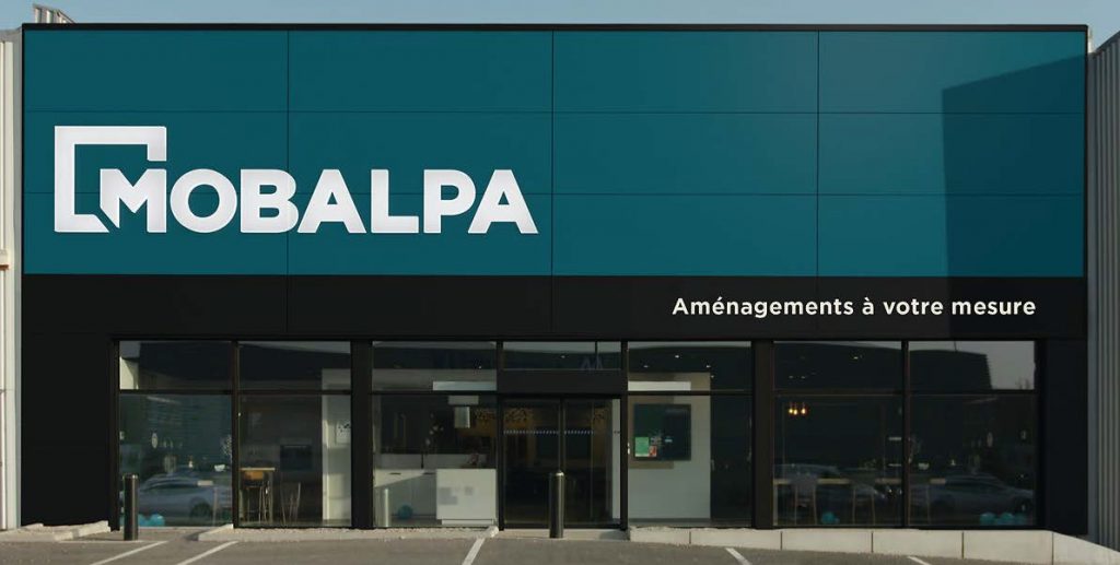 Façade magasin mobalpa nouveau logo