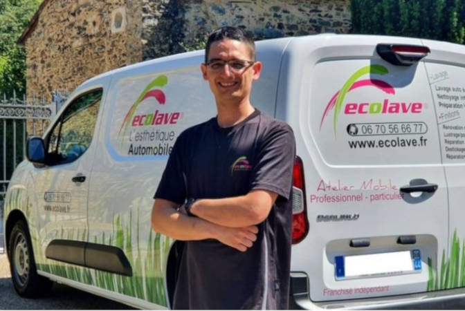 Christophe Cros, franchisé Ecolave