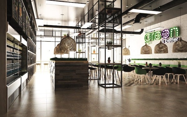 intérieur restaurant franchise green is better
