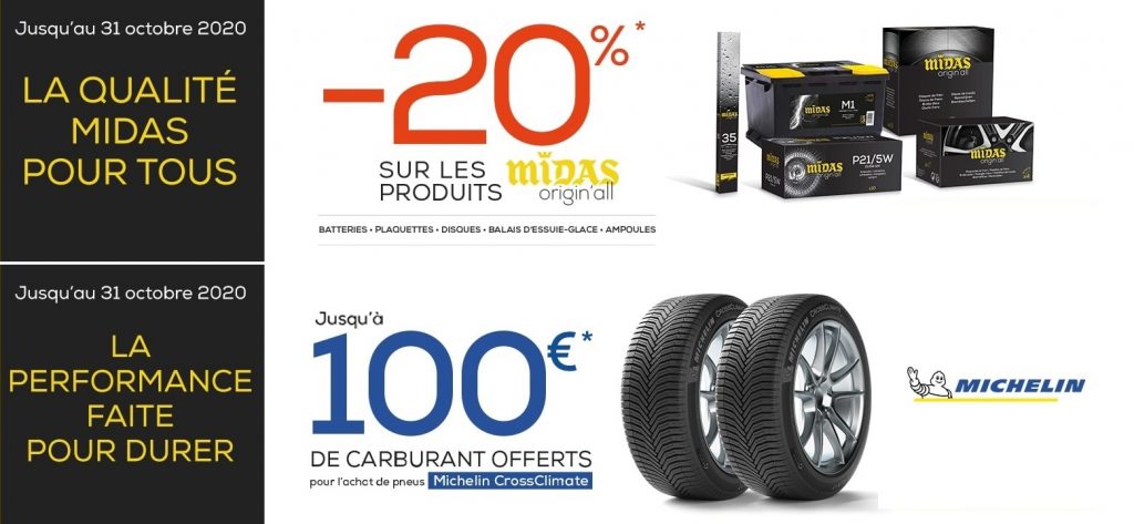 offres midas octobre 2020