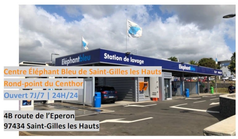 Centre éléphant bleu réunion