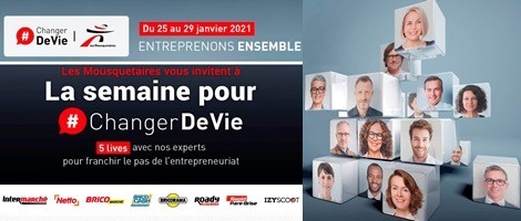 Le Groupement Les Mousquetaires organise 5 Lives pour entreprendre !