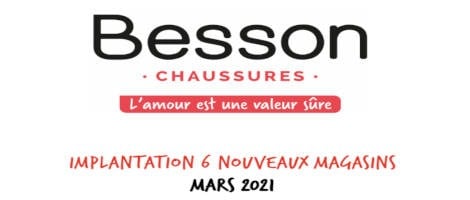BESSON Chaussures prévoit l’ouverture de 6 magasins en mars 2021