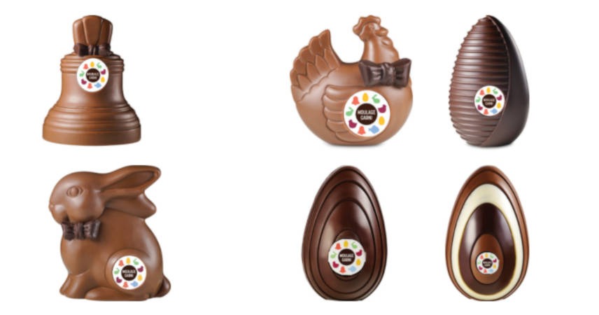Les cloches de Pâques chez RÉAUTÉ CHOCOLAT
