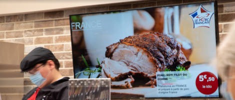 Le Carrefour Market de Nice intègre l’affichage dynamique Visioscreen