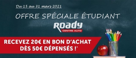 Le réseau Roady lance une offre exceptionnelle pour les étudiants