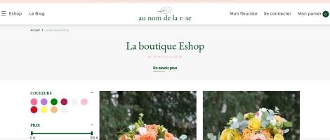 La franchise Au Nom de la Rose dispose d’un nouveau site e-commerce