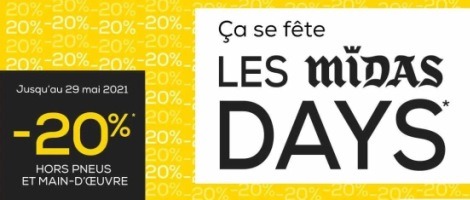 Au sein du réseau Midas, mai rime avec offres et réductions !