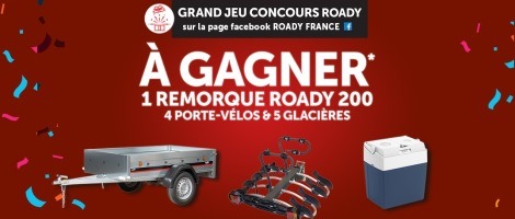 Le réseau Roady lance un grand jeu concours sur Facebook
