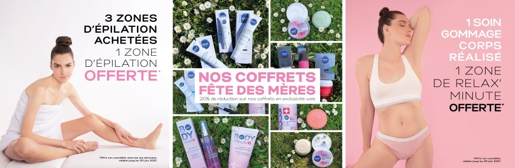 Offres promotionnelles dans les centres Body’ minute
