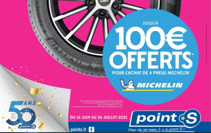 Point S lance une nouvelle campagne promotionnelle avec Michelin