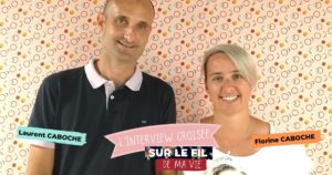 Laurent et Florine Caboche franchisés Mondial Tissus