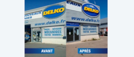 Le garage Delko Lunel se refait une beauté avec une nouvelle devanture