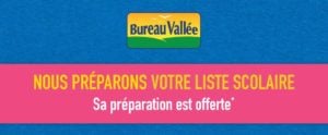 Le réseau Bureau Vallée prépare la liste scolaire de ses clients en 2H