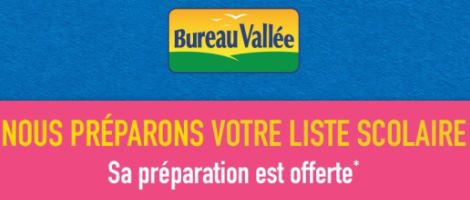 Le réseau Bureau Vallée prépare la liste scolaire de ses clients en 2H