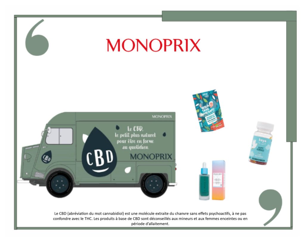 Le réseau Monoprix lance une gamme de produits à base de CBD