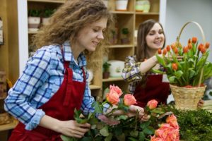vendeuses franchise le Jardin des Fleurs