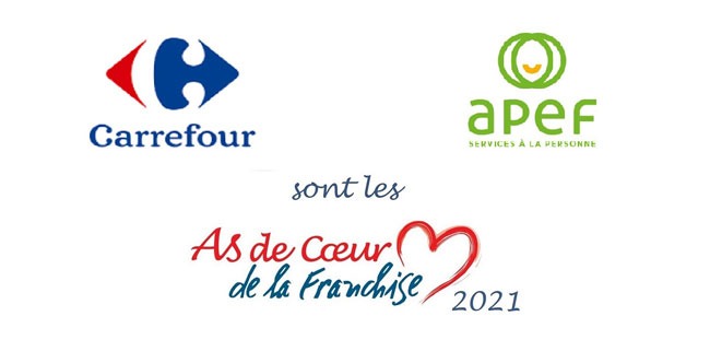 Carrefour Belgique et Apef sont les As de Coeur de la Franchise 2021
