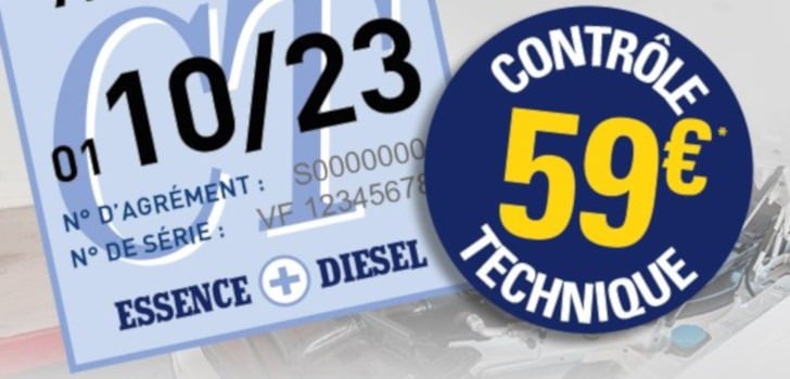Votre contrôle technique à partir de 59€ !