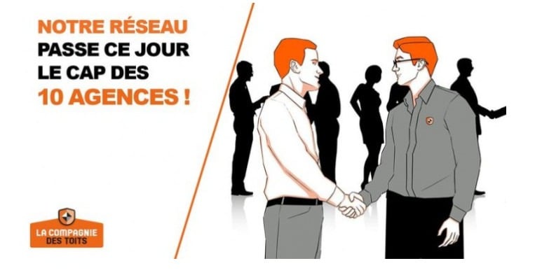 Le réseau La Compagnie des Toits passe le cap des 10 agences