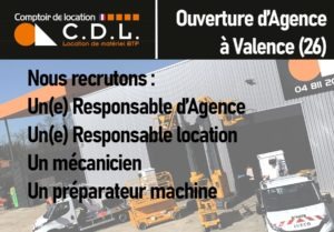 Réseau Comptoir de Location : Nouvelle ouverture à Valence