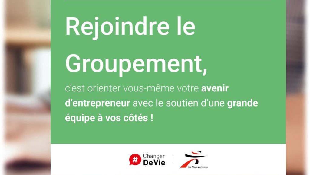 Le Groupement Les Mousquetaires au Salon de la franchise à Paris