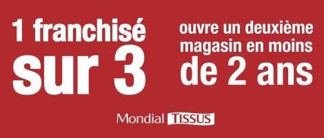 Franchise Mondial Tissus : De nombreuses villes encore disponibles