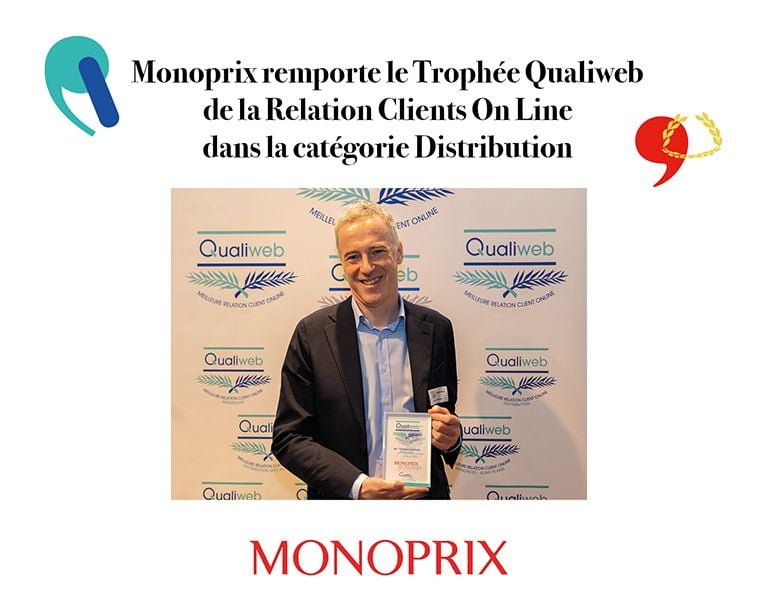 Monoprix obtient le Trophée Qualiweb