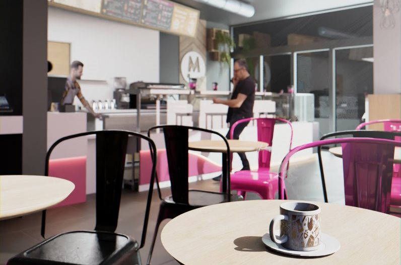Intérieur établissement Miss Cookies Coffee