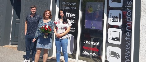 Franchisée Temporis depuis 2011, elle ouvre une nouvelle agence
