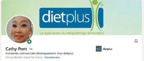 dietplus est présent sur le réseau professionnel LinkedIn