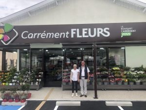 Emmanuelle et Pascal Magisson, franchisés Carrément Fleurs