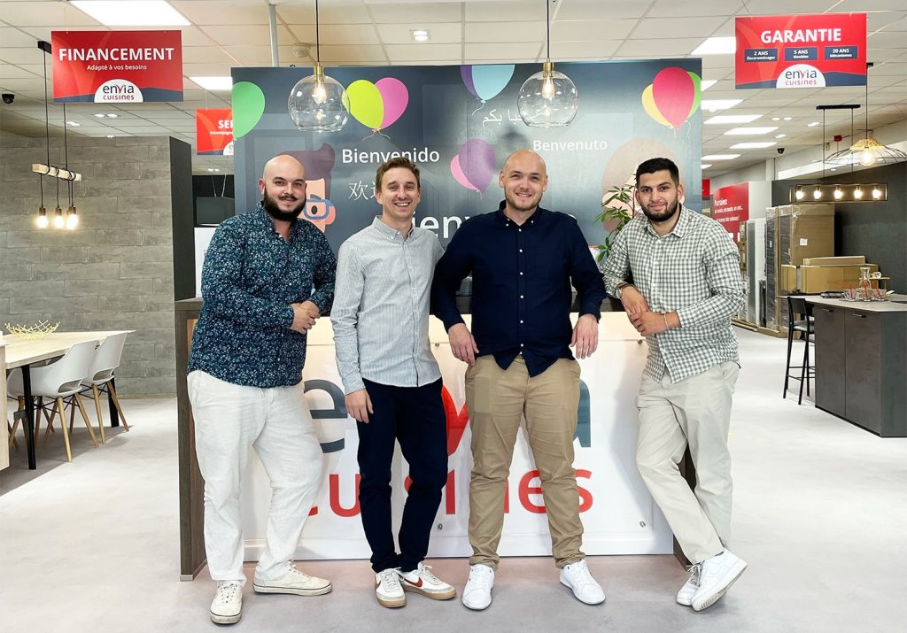 Erwan Boye et Mathieu Dewilde, franchisés Envia Cuisines à Leers