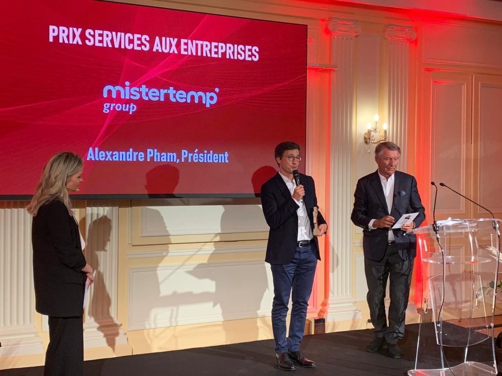 Mistertemp’ group reçoit le Prix « Services aux entreprises »