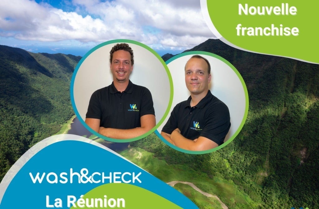 Samuel et Adrien, franchisés Wash&Check à La Réunion
